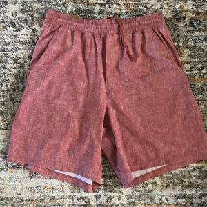 Medium worn only once lululemon linerless shorts in size medium. 2 front pockets